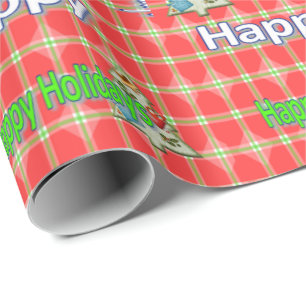 Happy Holidays Christmas  Wrapping Paper