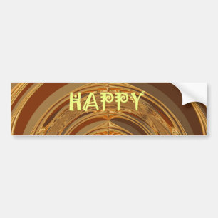 Happy Holidays Circle Art Print/Design Bumper Sticker