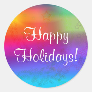 Happy Holidays! Classic Round Sticker