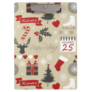 Happy Holidays Clipboard