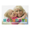 Happy Holidays Colourful Christmas Photo Card