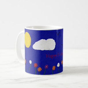 "Happy Holidays" Colourful Holiday Classic Mug