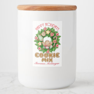 Happy Holidays Cookie Mix Label