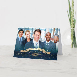 Happy Holidays. Corporate Christmas Photo Card