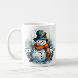 Happy Holidays   Cozy Little Snowman Coffee Mug
