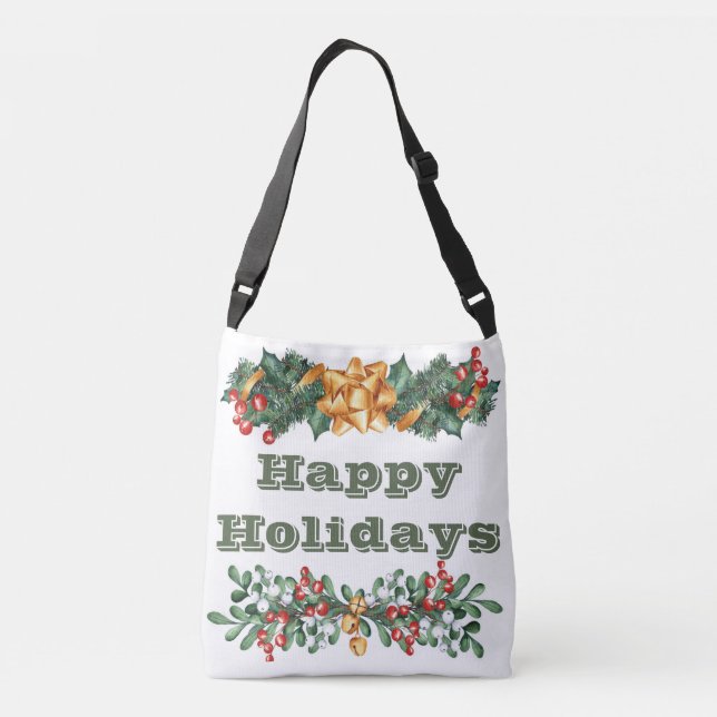 Happy Holidays Crossbody Bag (Back)