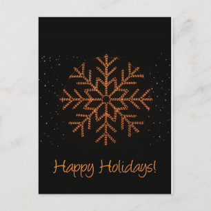 Happy Holidays!  Crystal Lights Holiday Postcard