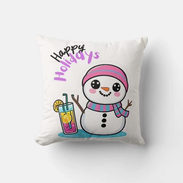Happy Holidays Cushion (Front)
