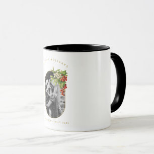 Happy Holidays Custom Photo Family Christmas Mug