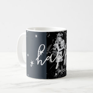 Happy Holidays Custom Photo Holiday Star Mug