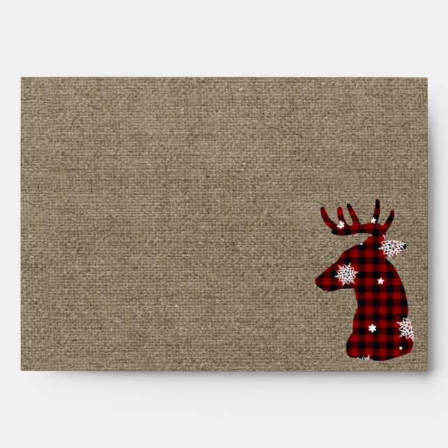 Happy Holidays Custom Return Address Envelope (Front)