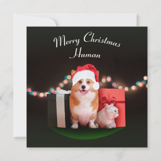 Happy holidays customisable Christmas card