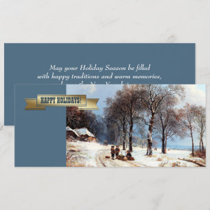 Happy Holidays. Customisable Christmas Cards