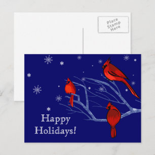 Happy Holidays. Customisable Christmas Postcards
