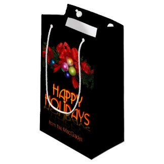 Happy Holidays (customisable) Small Gift Bag