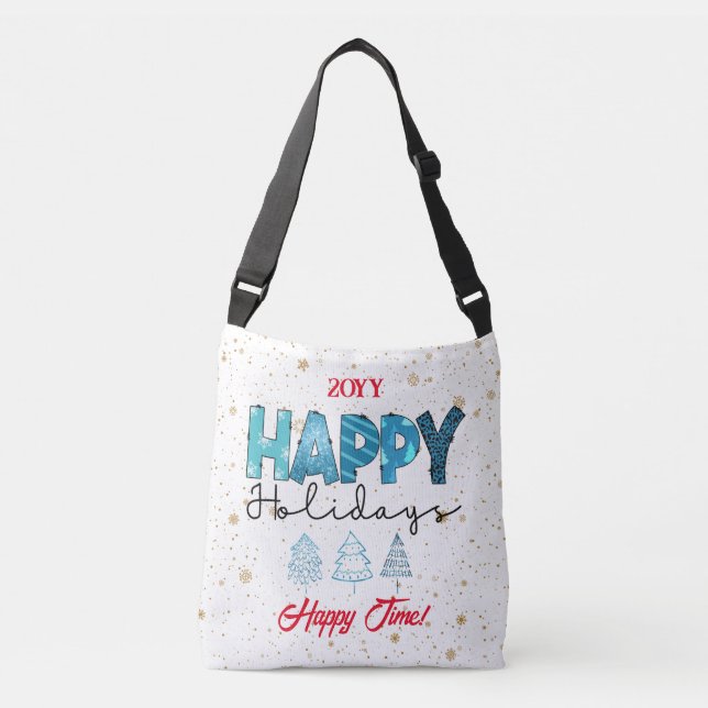 Happy Holidays Customise Crossbody Bag (Front)