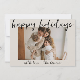 HAPPY HOLIDAYS CUSTOMIZABLE SIMPLE CHRISTMAS CARD