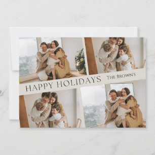 HAPPY HOLIDAYS CUSTOMIZABLE SIMPLE CHRISTMAS CARD
