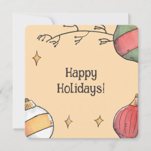 Happy Holidays! Cute Christmas Card for a Friend