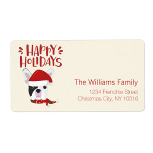 Happy Holidays - Cute French Bulldog Christmas