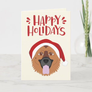 Happy Holidays - Cute German Shepherd Christmas Holiday Card