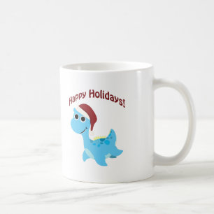 Happy Holidays! Cute Nessie Coffee Mug