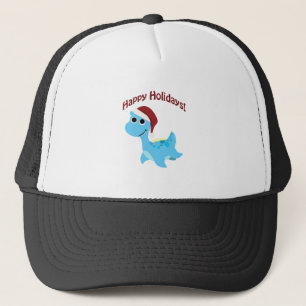 Happy Holidays! Cute Nessie Trucker Hat