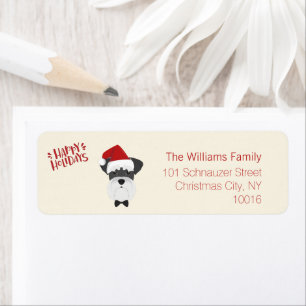 Happy Holidays - Cute Schnauzer Christmas
