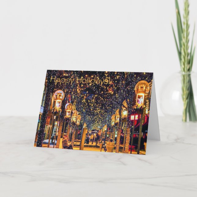 Happy Holiday's, Denver, CO 16th Street Mall Holiday Card (Front)