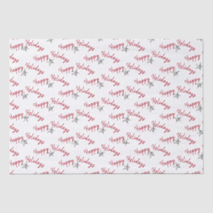 Happy Holidays Diamond Stars Tissue Paper