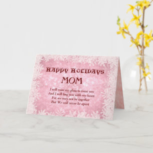 Happy Holidays Distance Mom Christmas Card