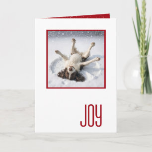 Happy Holidays English Spring Spaniel Card