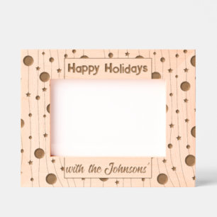 Happy Holidays Etched Frames