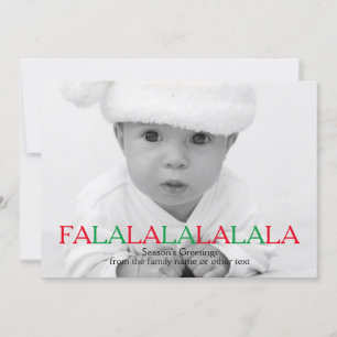 Happy Holidays Fa La La La La Photo Template