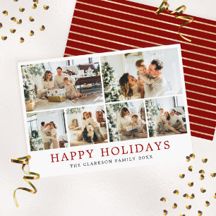 Happy Holidays Family Photo Holiday Card