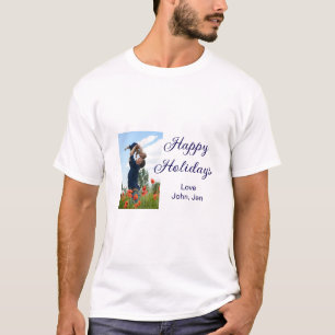 Happy holidays father son Christmas family gifts m T-Shirt
