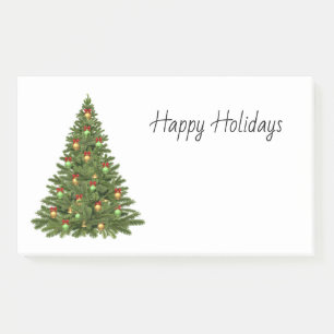 Happy Holidays Festive Christmas Tree Post-it Notes