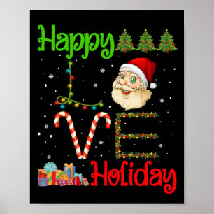 Happy Holidays Festive Season Christmas Love Poster