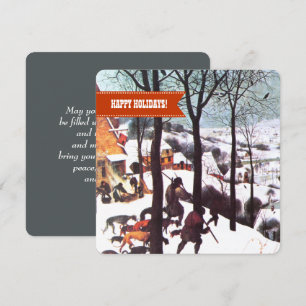 Happy Holidays. Fine Art Christmas  Holiday Card
