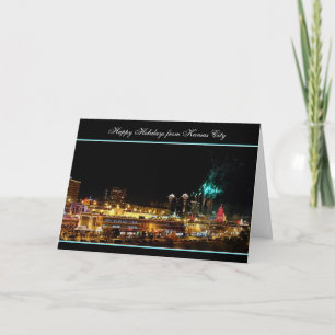 Happy Holidays Fireworks Kansas City Plaza Lights Holiday Card