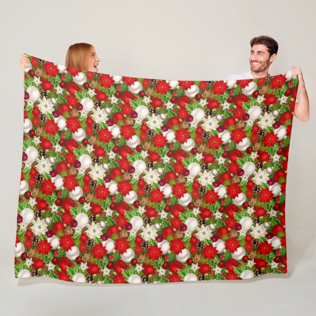 Happy Holidays Fleece Blanket (In Situ)