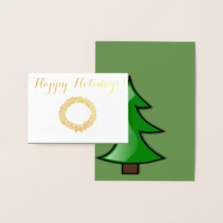 Happy Holidays Foil Card