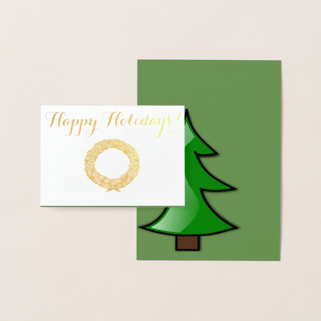 Happy Holidays Foil Card (Display)