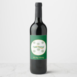 Happy Holidays Food and Beverage Label Set