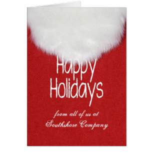 Happy Holidays for Customer-Santa's beard