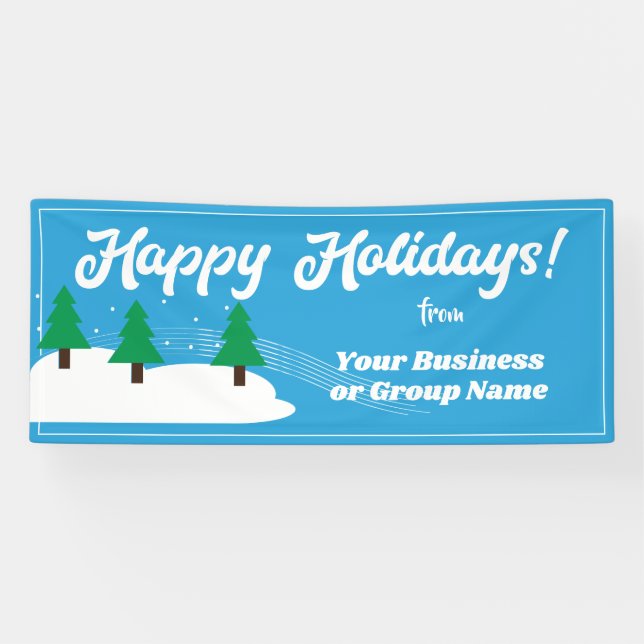 Happy Holidays for parade or display Banner (Horizontal)