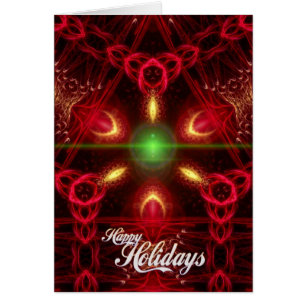 Happy Holidays Fractal Christmas