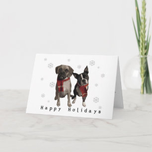Happy Holidays from Charlie and Murphy Holiday Card