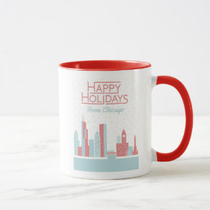Happy Holidays from Chicago Mug