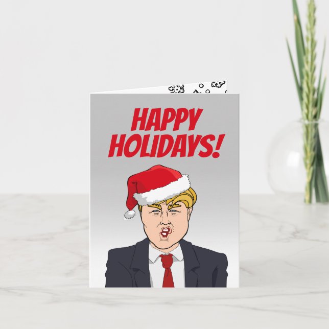 Happy Holidays from Donald Trump Card (Front)